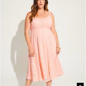 Torrid Midi Lace Skater Dress